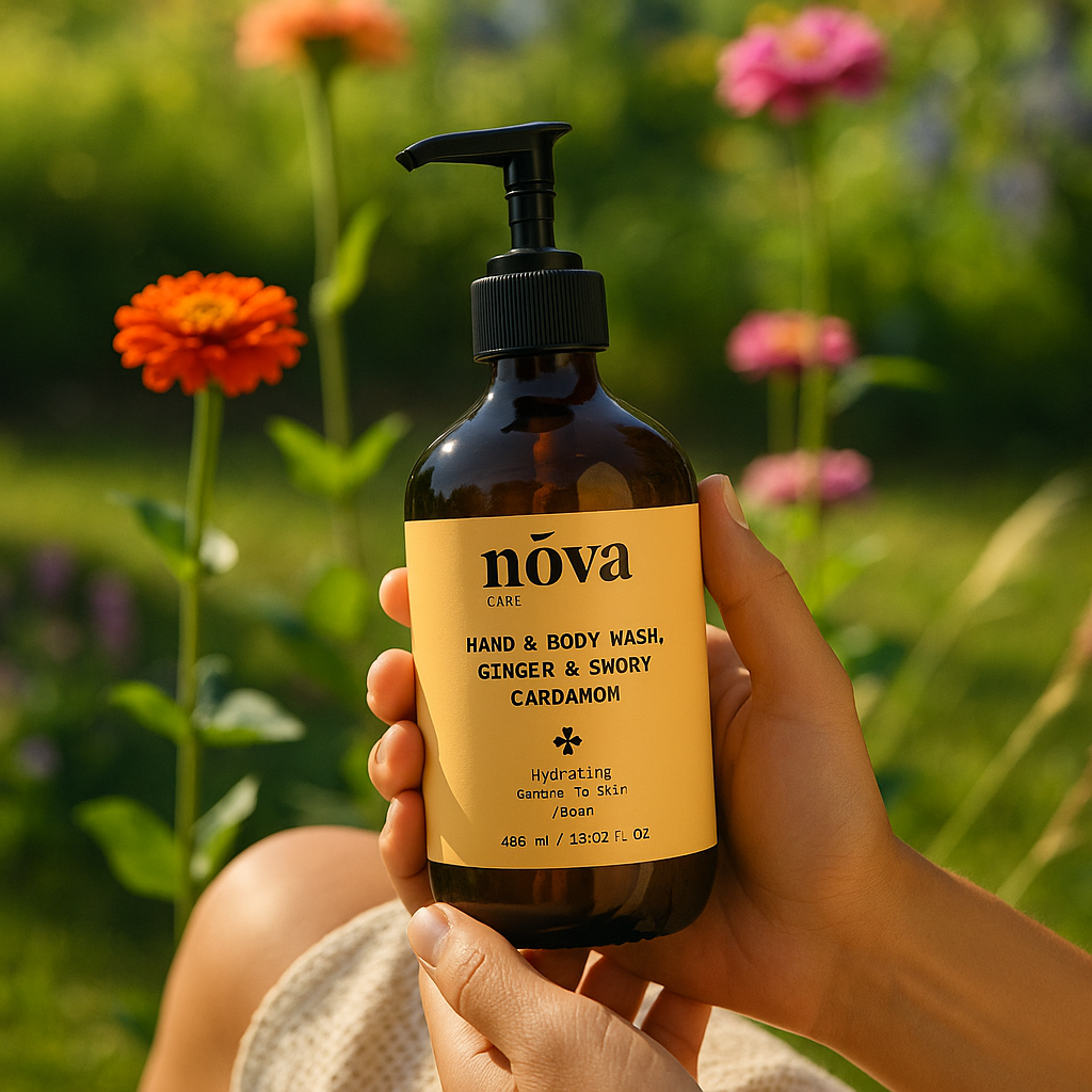 Hand & Body Wash, Ginger & Smoky Cardamom