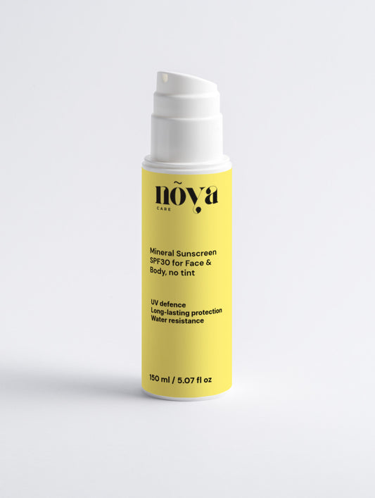Mineral Sunscreen SPF30 for Face & Body, no tint